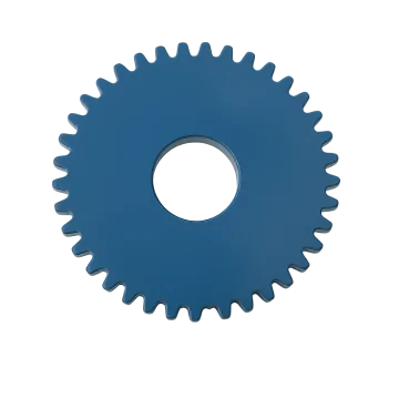 Gear 50 Teeth - Blue
